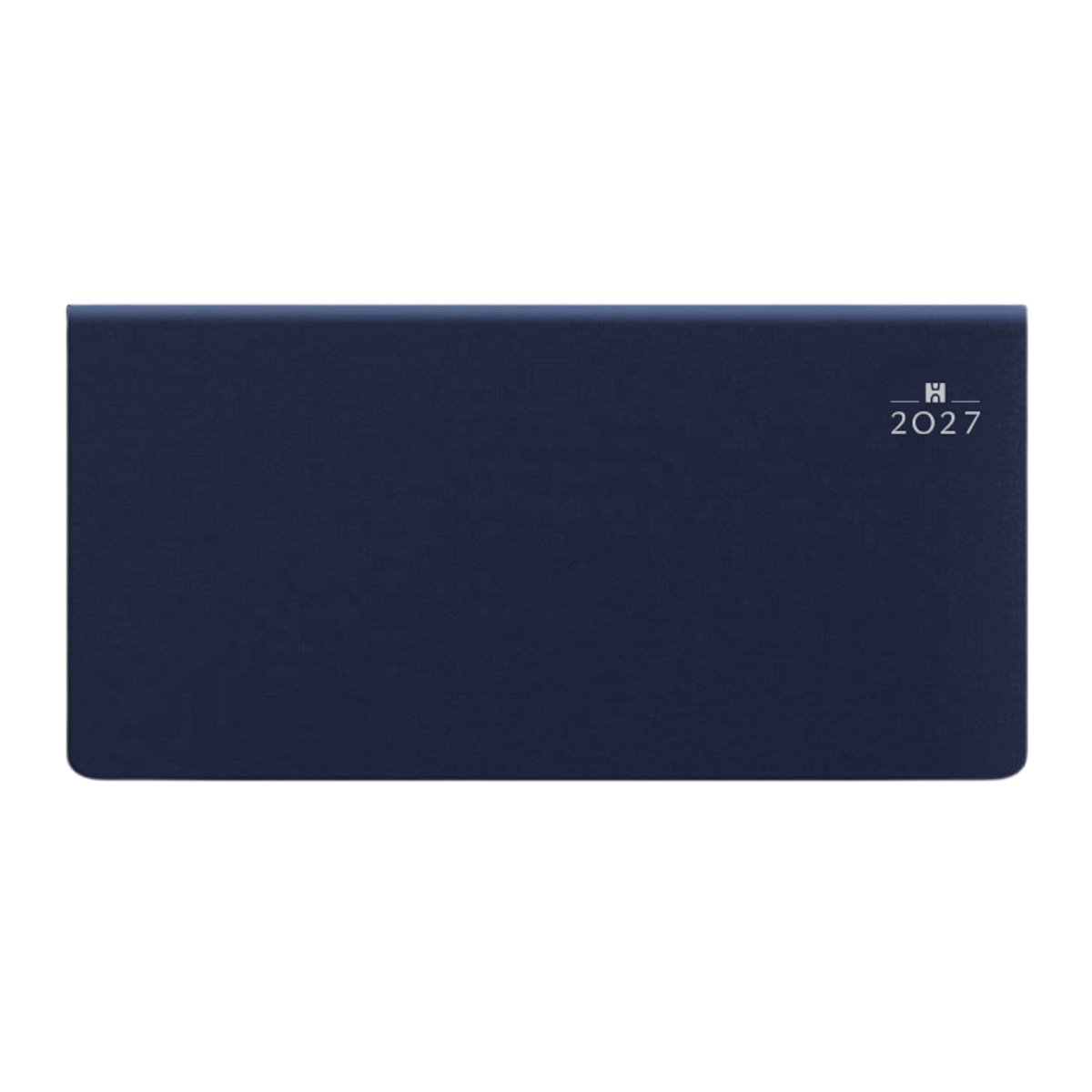 Castelli - Zakagenda H31 Genua 2027 - week per twee pagina's - formaat 8x17 cm - Liggende indeling - meertalig - Made in Italy - omslag Caribe blauw