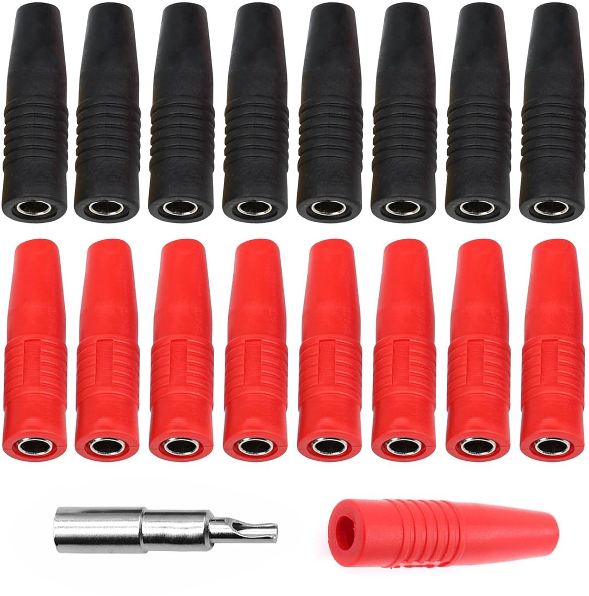 16pcs Female Banana Plugs 4mm Banana Socket, Copper Insulated Bushing Extender for Bale Banana Plug, Speaker - ShopVlot