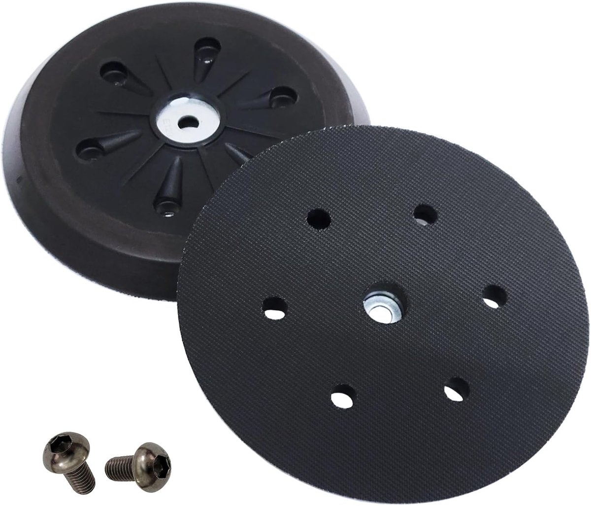 SnelShoppen - 2x 150mm Haak en Lusschijven 6 Gaten Voor Schuurmachines - Professionele Kwaliteit - Geschikt Voor Diverse Schuurtoepassingen