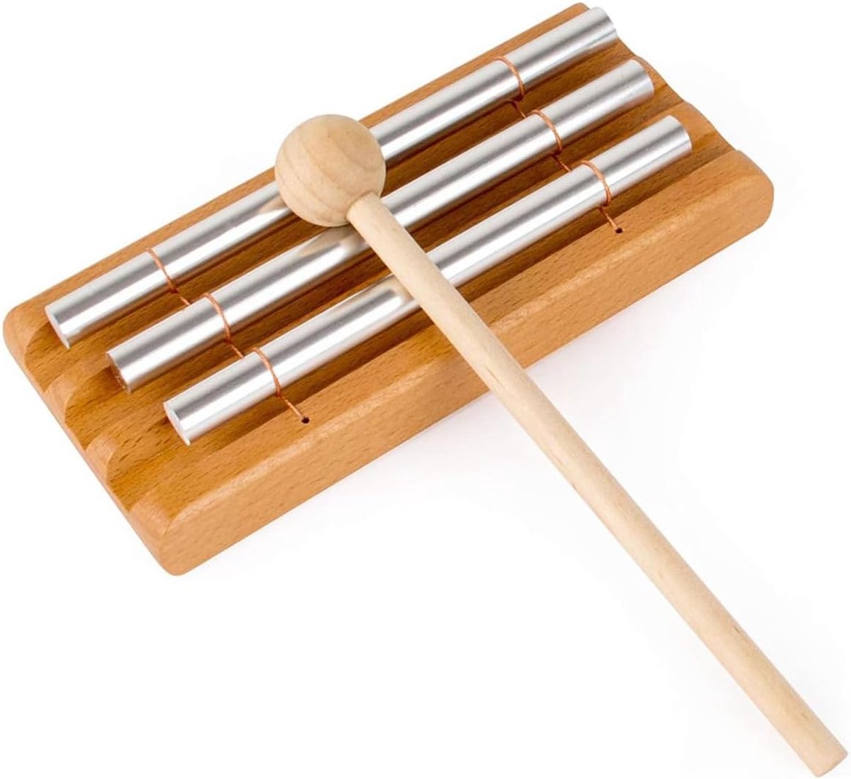 SnelShoppen - 3 Fonetische Windgong Solo Handgongen, Muzikaal Afgestemd op Meditatie, Yoga en Mindfulness, Perfect voor Leraren en Klassenruimtes