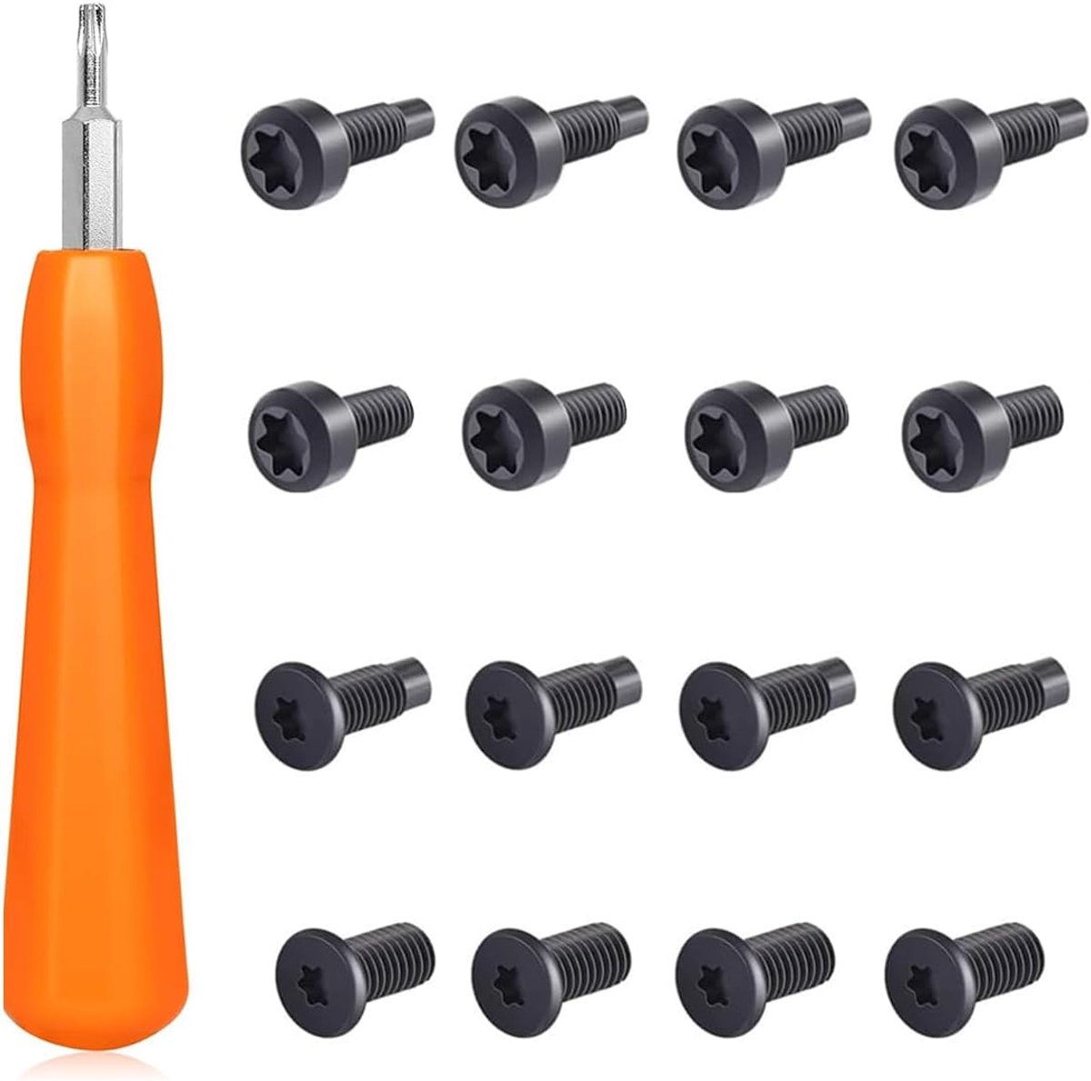 SnelShoppen - Ring Deurbellen Vervang Schroeven & Schroevendraaier Set - Precisie Schroevendraaier met T6 en T15 Torx - Duurzaam Chrome Vanadium Staal