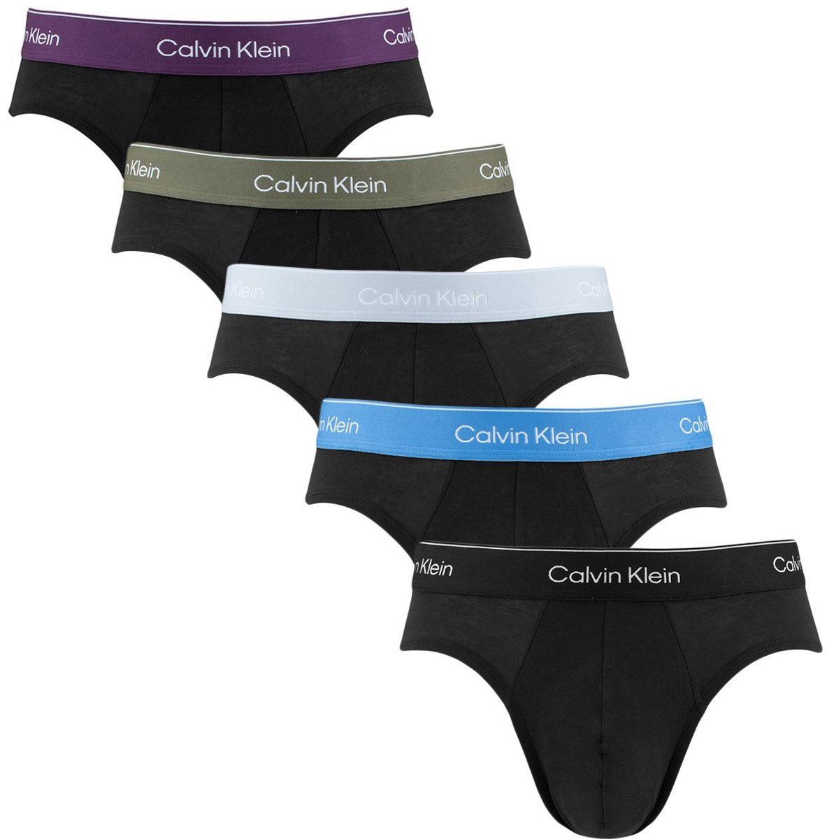 Calvin Klein icon 5P herenslips combi zwart II