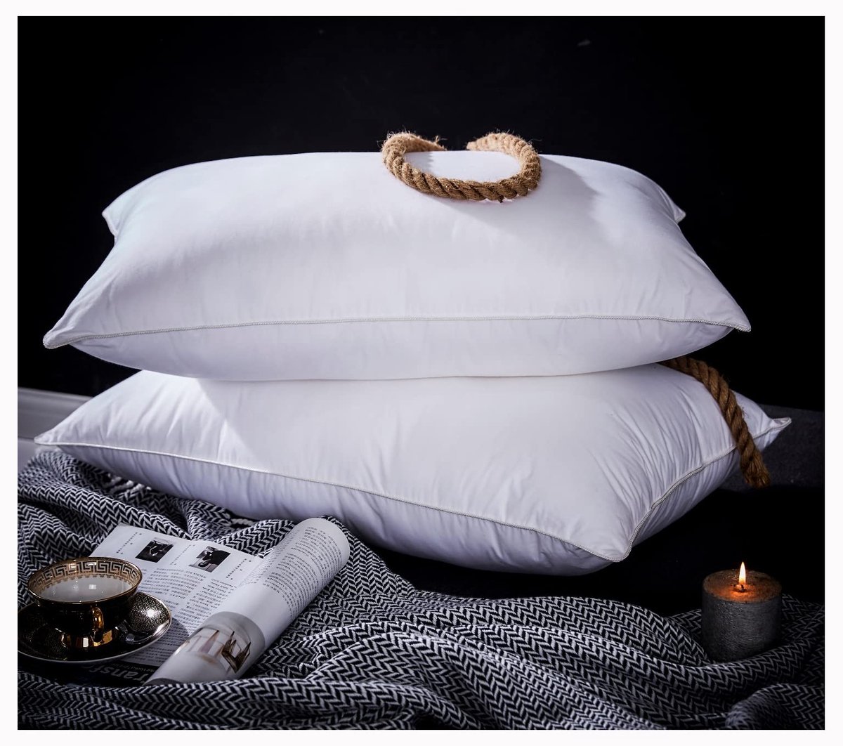 Omgoods - Luxe Donzen Kussen Set - Anti-Allergisch & Extra Zacht (2 stuks)