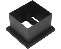Omgoods- Klopdoos Roestvrij Staal - Afvalbak voor Koffiedik - Espresso Klopbox - Compostbak - Ergonomisch Ontwerp - Compact Formaat