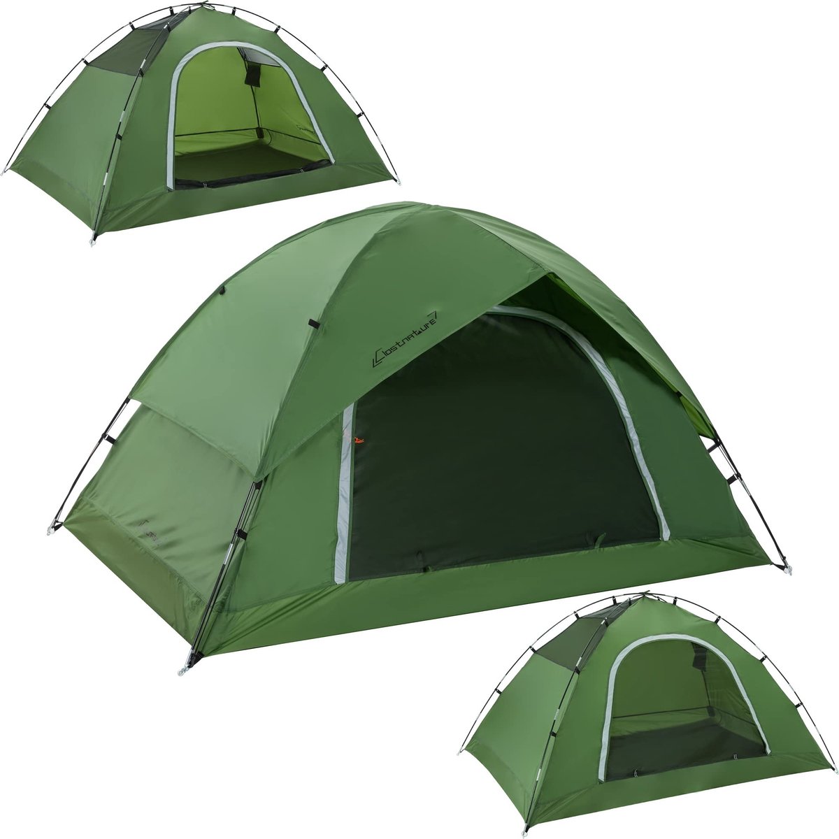 Omgoods - Waterdichte Camping Tent voor 2 Personen, Lichtgewicht en Compact