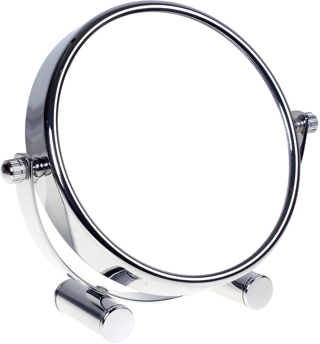 Omgoods - Vrijstaande 6" Scheermirror met 10x Vergroting - Dubbelzijdige Rotatable Cosmetic Mirror