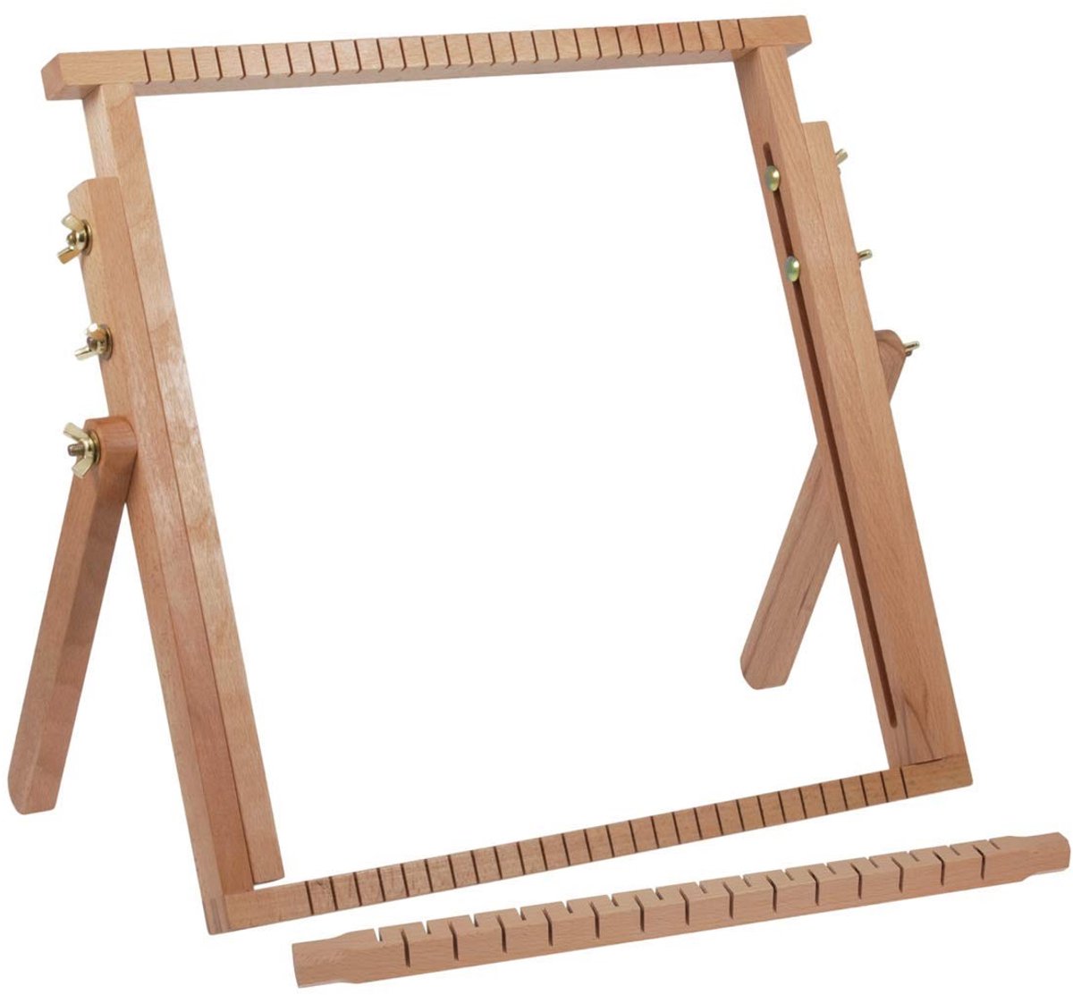 Omgoods - Uitbreidbare Weefgetouw van Beukenhout, 40x40-61cm