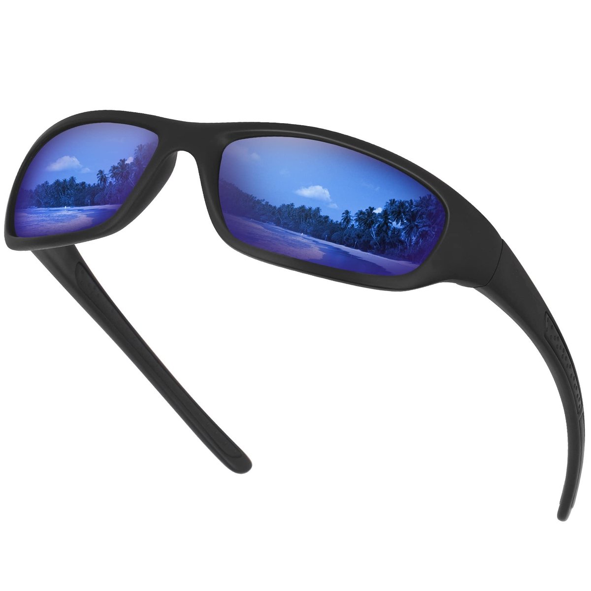Omgoods - Polariserende Sport Zonnebril met UV 400 Bescherming (Blauw)