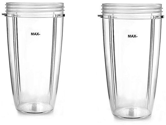 Omgoods - Set van 2 Vervangbekers met Flip Top Deksel voor Blender — afbeelding 2