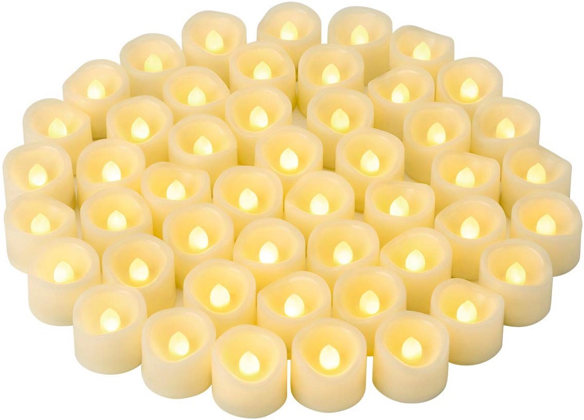 Omgoods - LED Kaarsen met Vlam Effect voor Decoratie
