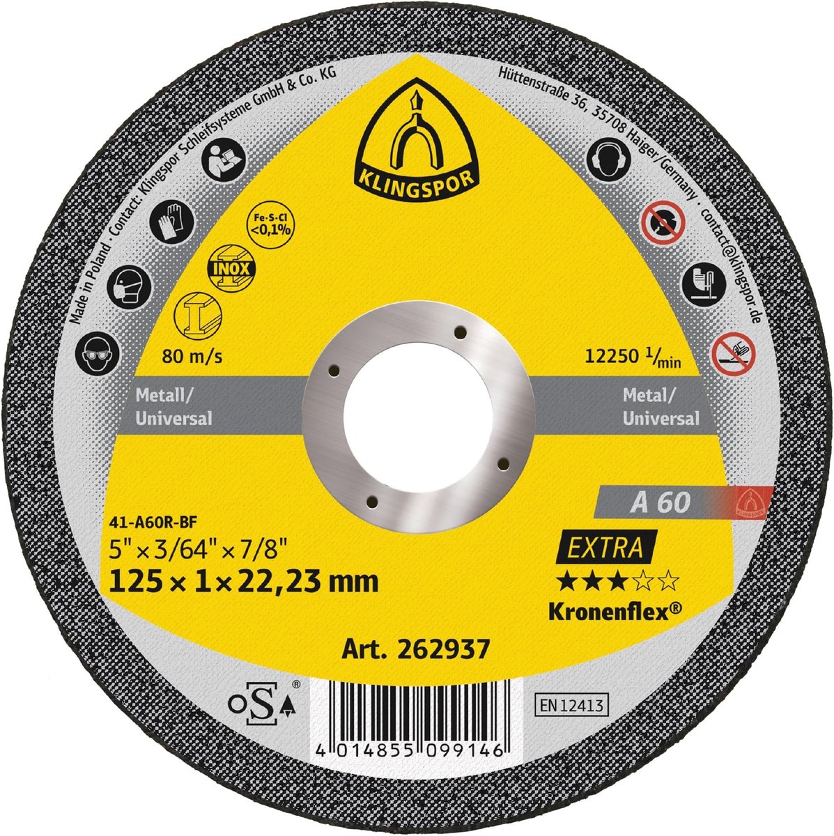 Omgoods - Slijpschijven voor Roestvrij Staal en Metaal (125mm, 25 Stuks)