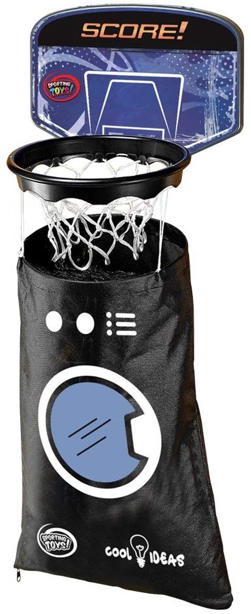 Omgoods - Speelmand met Wasmand en Basketbalbord