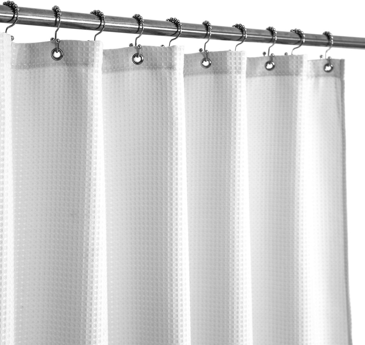 Omgoods - Luxe Waffle Douchegordijn - Waterafstotend en Wasbaar, 91 x 152 cm