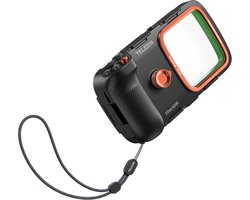 Telesin Smartphone Duik Case - Geschikt voor alle smartphones - Waterdicht tot 20 meter - IP68-certificering - Met Fysieke Knoppen - Inclusief Vacuümpomp voor anti-fog - Diving case telefoon - Zwart/Oranje