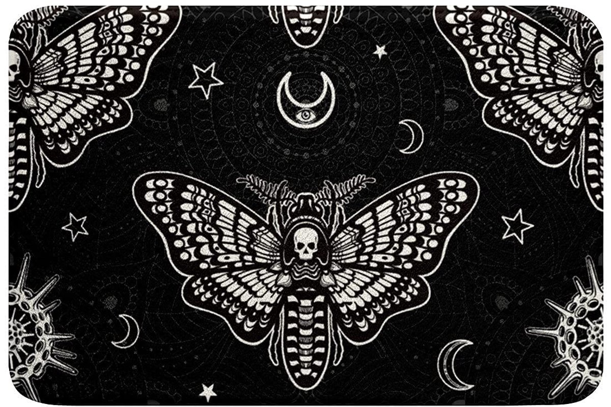 Omgoods - Bohemian Badmat met Skelet Ontwerp en Antislip Onderkant