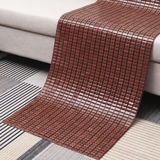 Bamboe Mat - Zomerslaapmat Verkoelend - Koel Slapen - Natuurlijk Bamboe Materiaal - 70x150cm - Geel — afbeelding 2