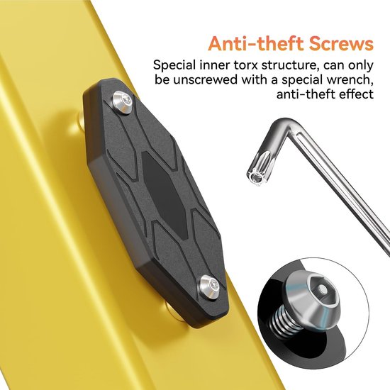 Fiets Houder voor SmartTag2, Verstevigde Waterdichte Fietsaccessoire met Antidiefstalbeveiliging en Veiligheidsschroeven — afbeelding 4