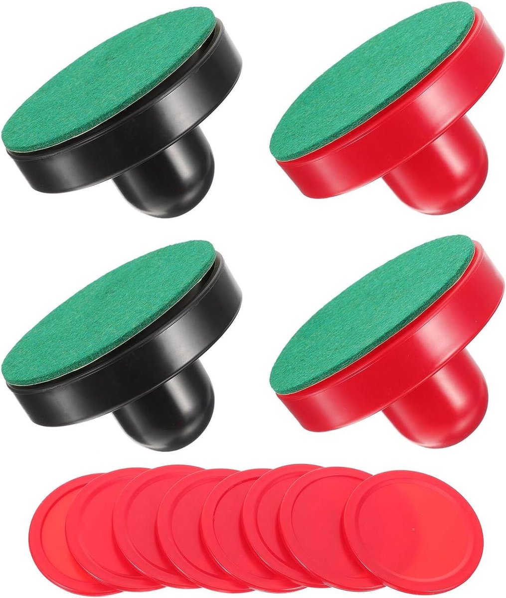 Airhockey Pushers Pucks - Airhockey Accessoires - Competitief Spelen - Ergonomische Handgrepen - 7.5 cm - Diverse kleuren