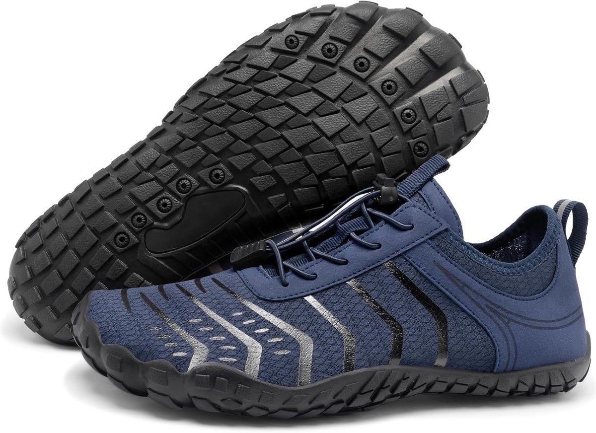 Blotevoetenschoenen voor dames en heren, waterschoenen, gezonde en comfortabele wandelschoenen, aquaschoenen, blote voeten, strandschoenen, badschoenen, brede teenbox, zwemschoenen