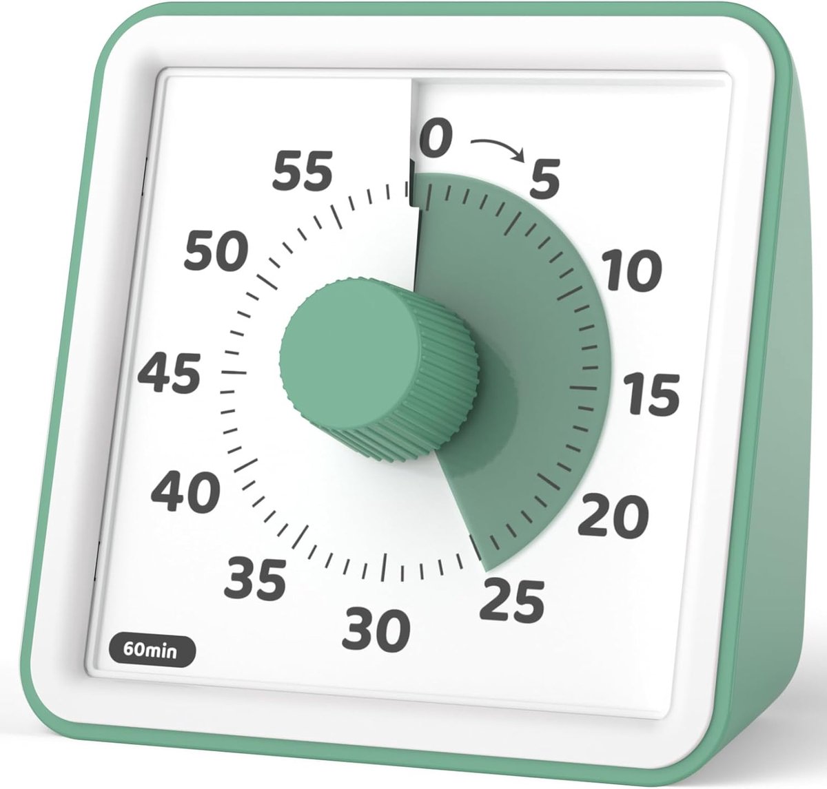 Visuele timer voor kinderen, 60 minuten visuele countdown timer voor klaslokaal onderwijs koken, Kids Time Management Tools met stille werking