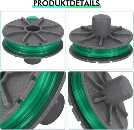 draadspoel 5309-20 geschikt voor Gardena Turbotrimmer PowerCut Plus 650/30 (artikelnummer 9811/9811-20), reservedraadspoel 4,3 m lengte Ø 2 mm (6 stuks) — afbeelding 4