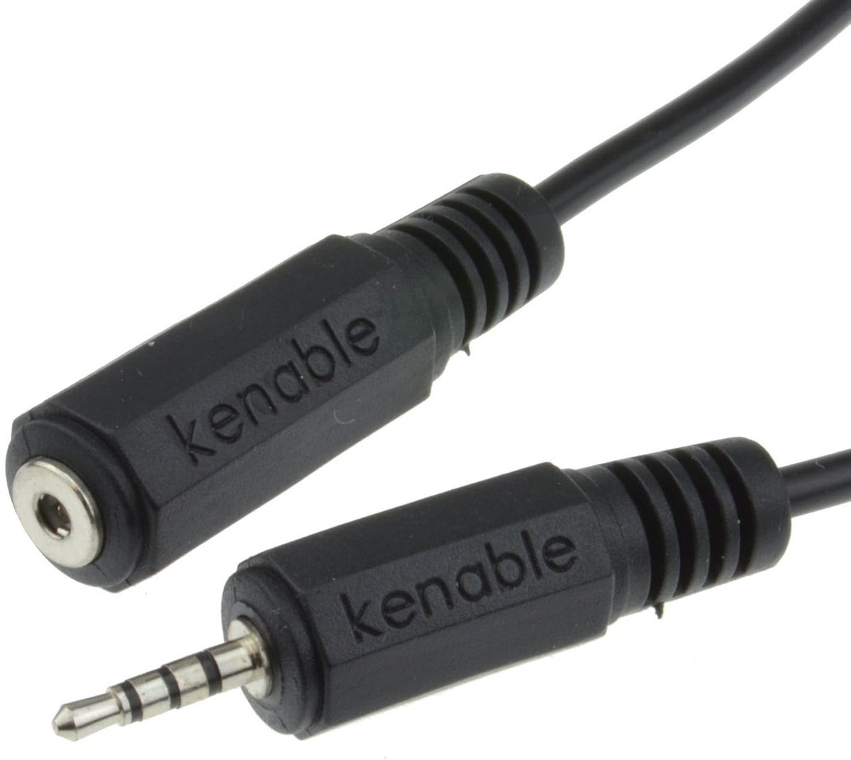 SnelShoppen - 4-polige 3-weg 2,5mm male naar female jack verlengkabel AV kabel 3m - Hoogwaardige koperen constructie voor audio en video - Ideaal voor