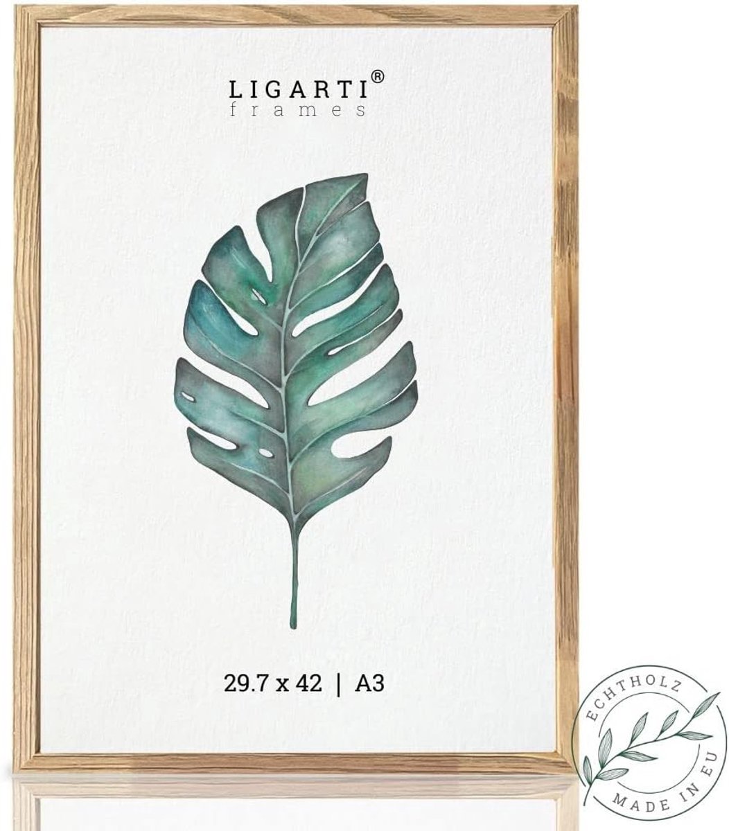 Fotolijst A3 30x42 - Echte houten lijst - Minimalistisch design - Perfect voor jouw mooiste foto's - ShopVlot