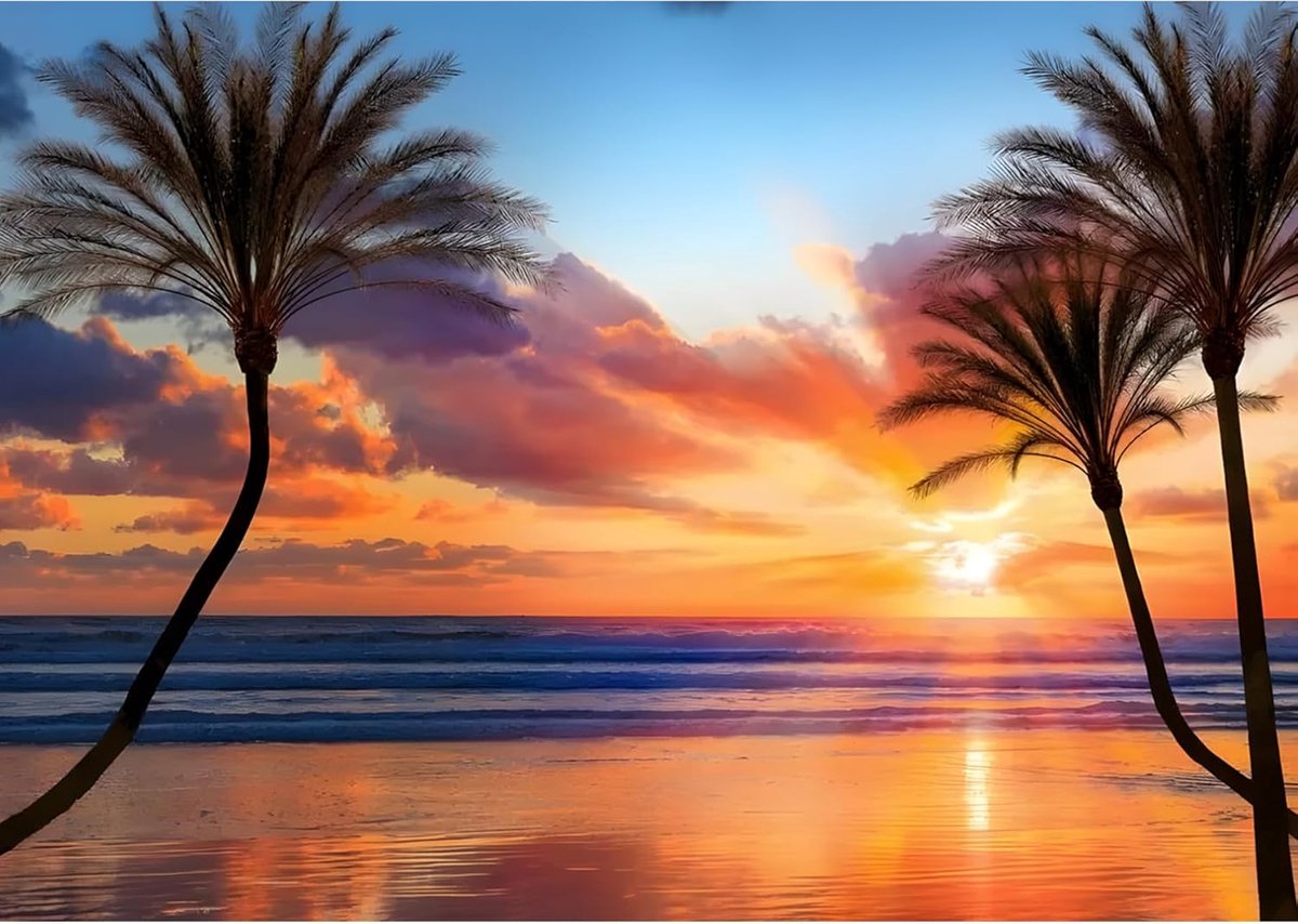 DIY Diamond Painting landschap, zee diamant kunst schilderij kits voor volwassenen, volledige boor zonsondergang strand schilderij strass borduurwerk foto's voor beginners, thuis muur decor