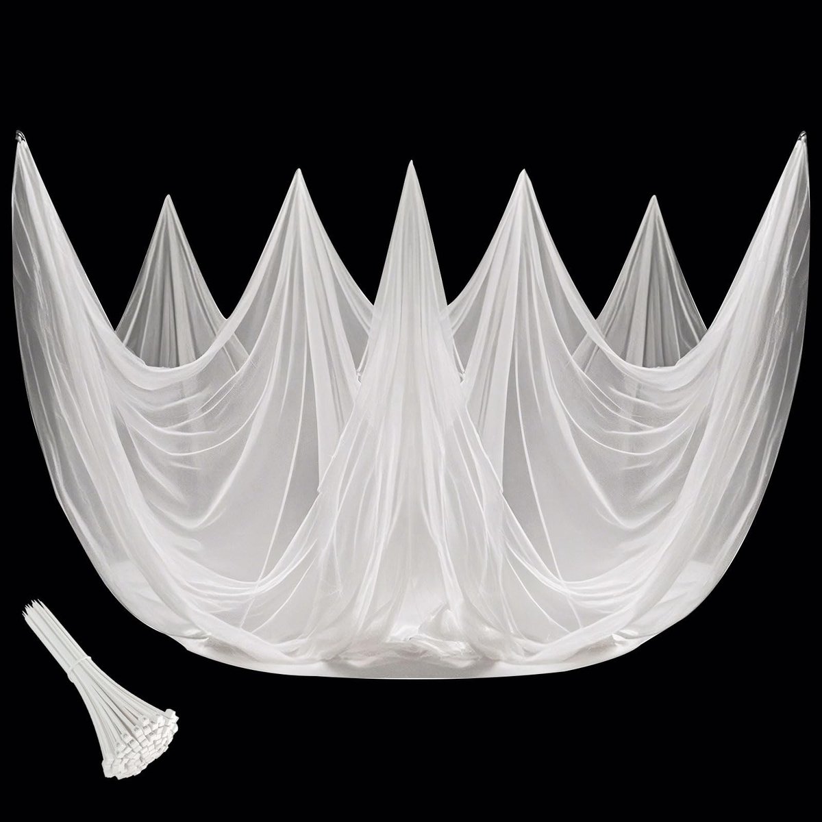 Omgoods- Klamboe 3 x 6 m - Insectenwerend Net - Vliegengaas - Muggenbescherming - Outdoor-bescherming - Duurzaam Materiaal - Insectennet