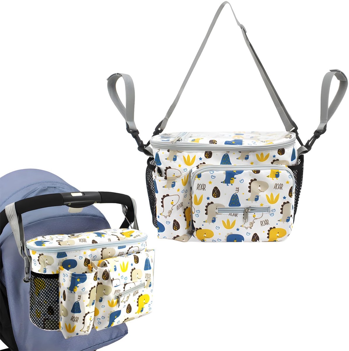 Omgoods - Stijlvolle Organizer voor Kinderwagen met Praktische Vakjes
