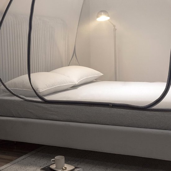 Omgoods - Pop-Up Moskitotent voor Bed - 190 x 100 cm, Vouwbare Tent voor Binnen en Buiten — afbeelding 3