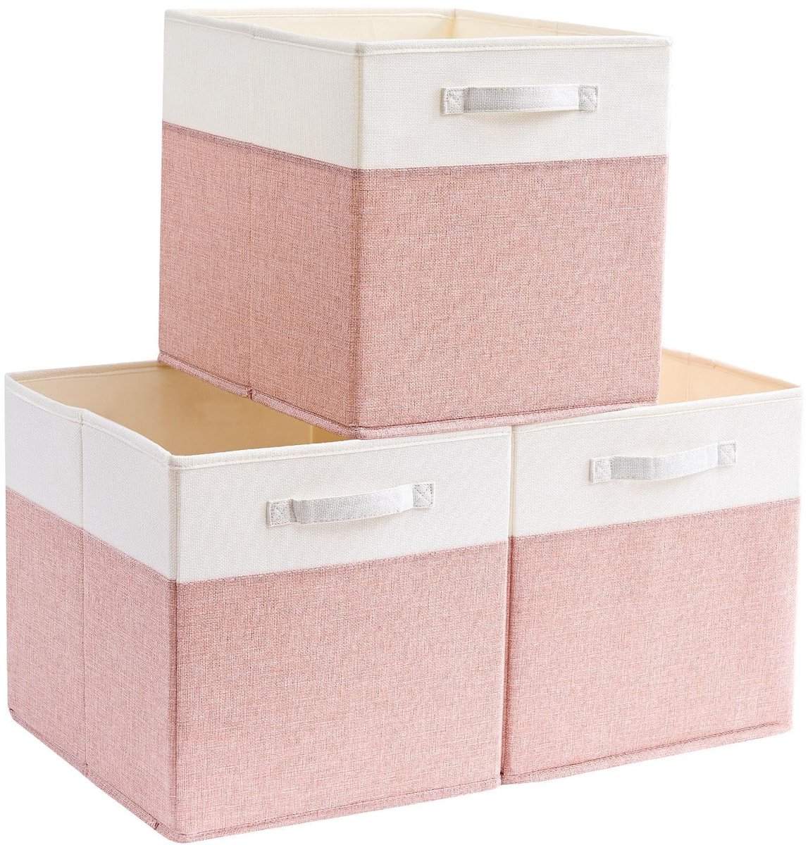 Omgoods - Set van 3 Opbergdozen 30x30x30cm voor Kleding en Speelgoed