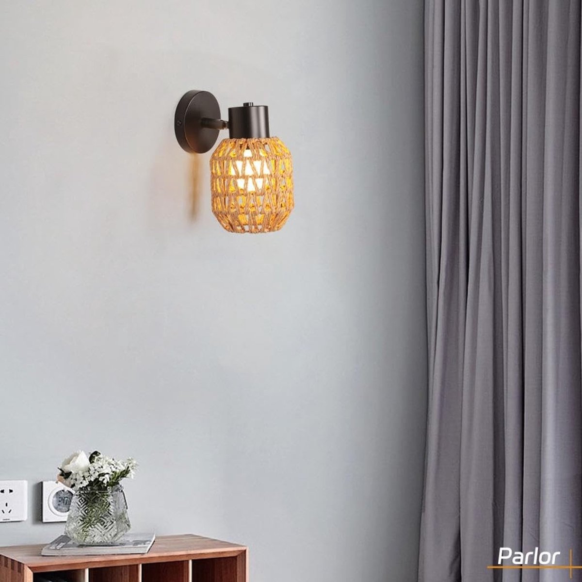 Omgoods - Set van 2 Vintage Wandlampen voor Binnen