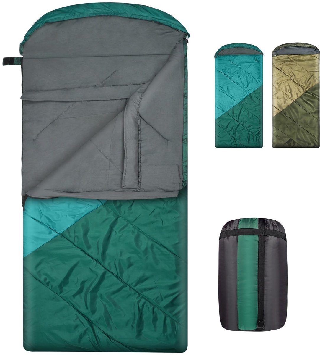 Omgoods - XL Slaapzak voor Volwassenen, Waterdicht en Lichtgewicht, Geschikt voor Camping en Hiken