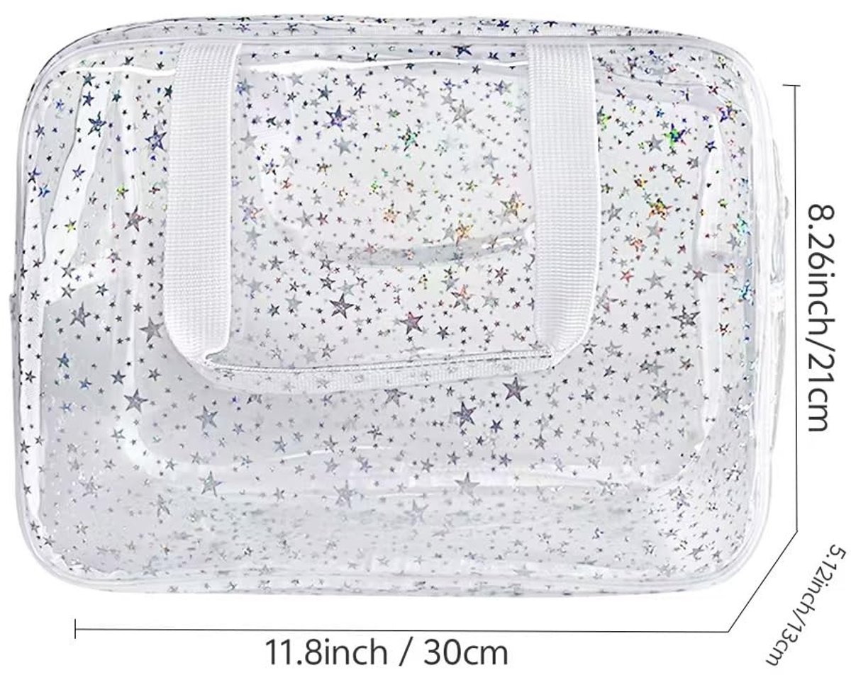 Omgoods - Make-up Tas met Sterrenpatroon van Waterdicht PVC