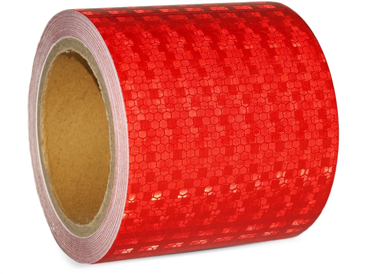 Omgoods - Reflecterende Zelfklevende Tape Rood 20m x 15cm Waterdicht