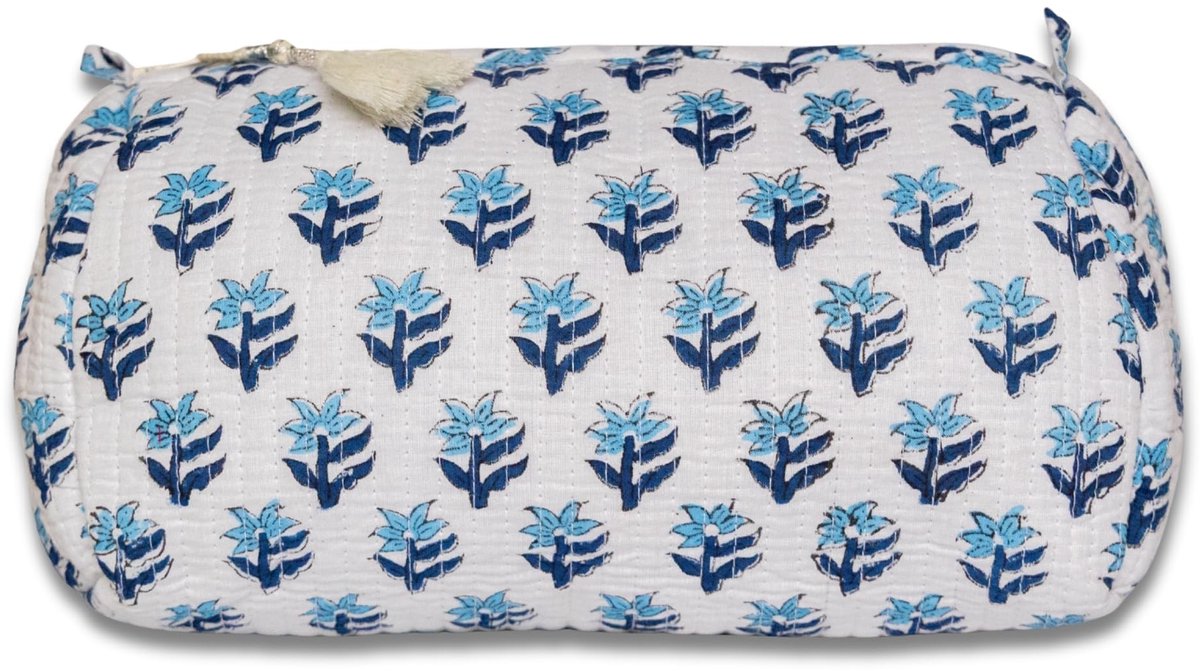 Omgoods - Gewatteerde Toilettas met Print - Reisorganiser en Make-up Tas met Waterdichte Voering