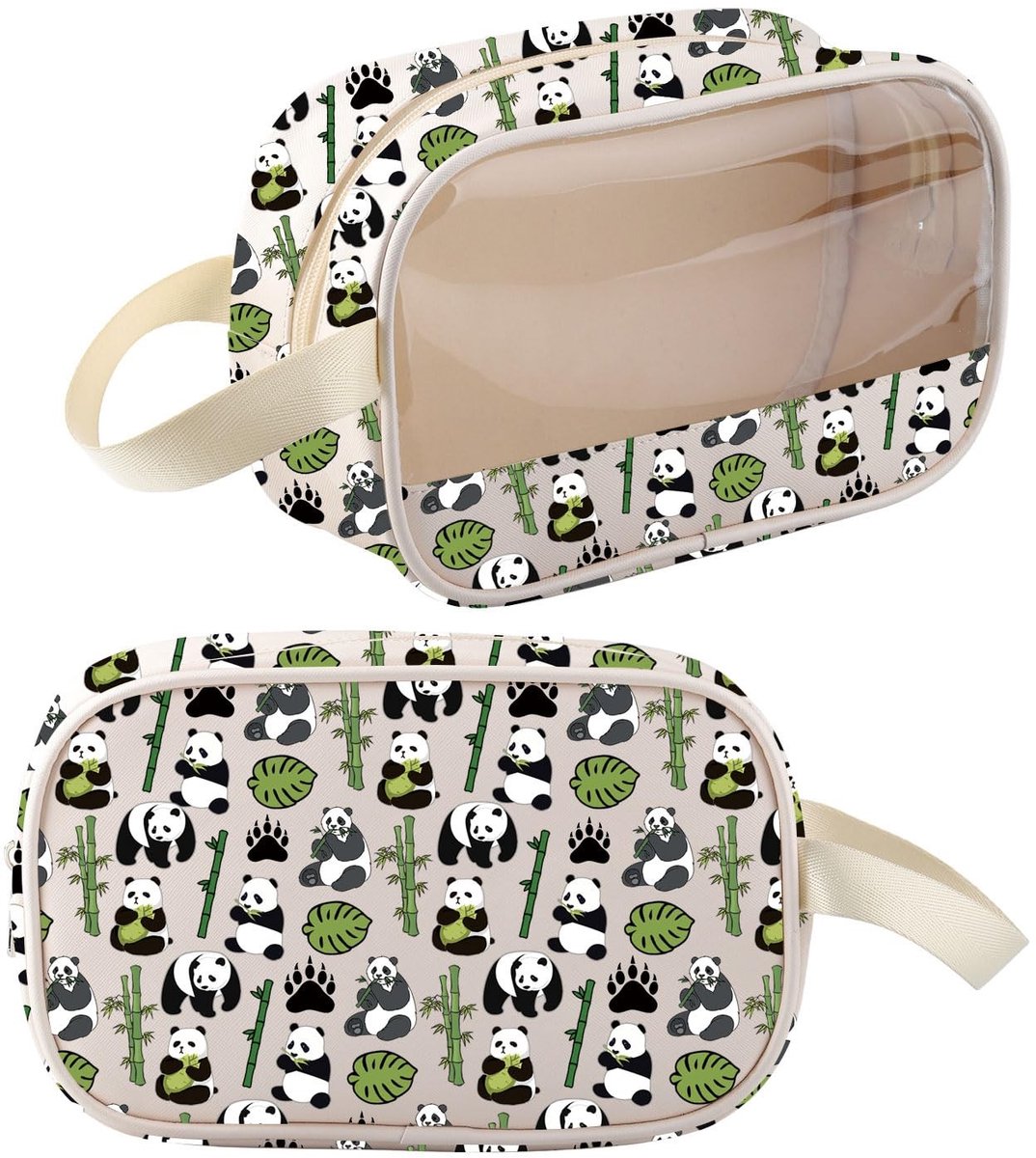 Omgoods - Panda Make-uptas - Leuke Transparante Rits Pouch voor Vrouwen