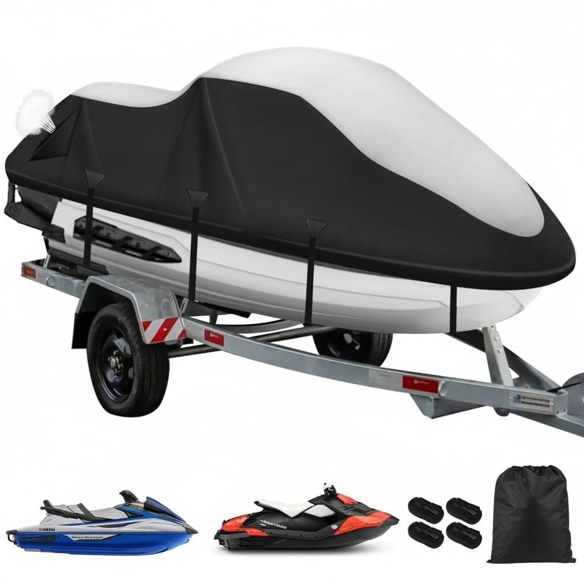 Omgoods - Heavy Duty Jet Ski Cover van 900D met Ventilatieopeningen