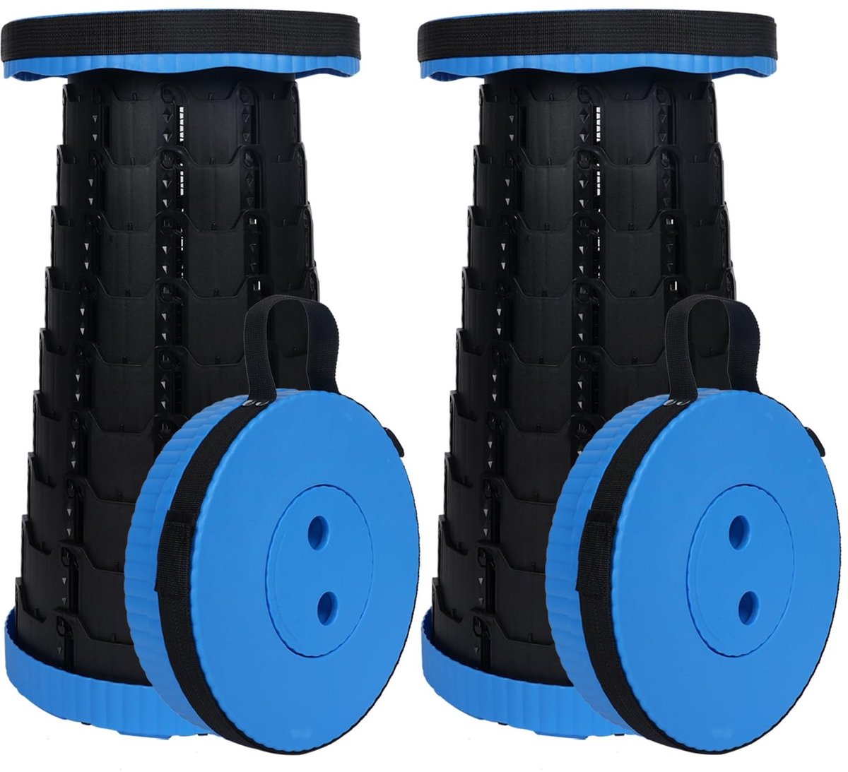 Omgoods - Telescopische Campingkruk - Hoogte Verstelbaar van 6-45 cm