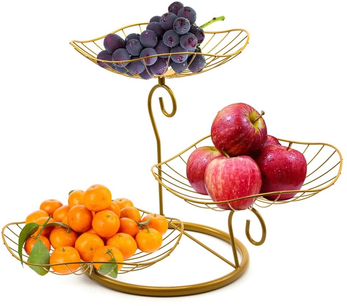 Omgoods - 3-laags Fruitrek voor Ruimtebesparende Opberging van Fruit