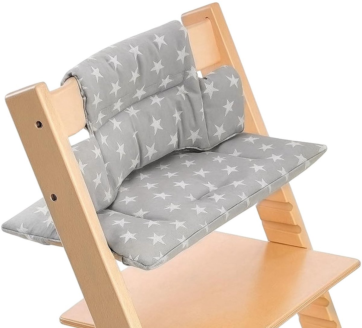 Omgoods - Zitkussen voor Stokke Tripp Trapp Hoge Stoel, 2-Delige Set van Biologisch Katoen