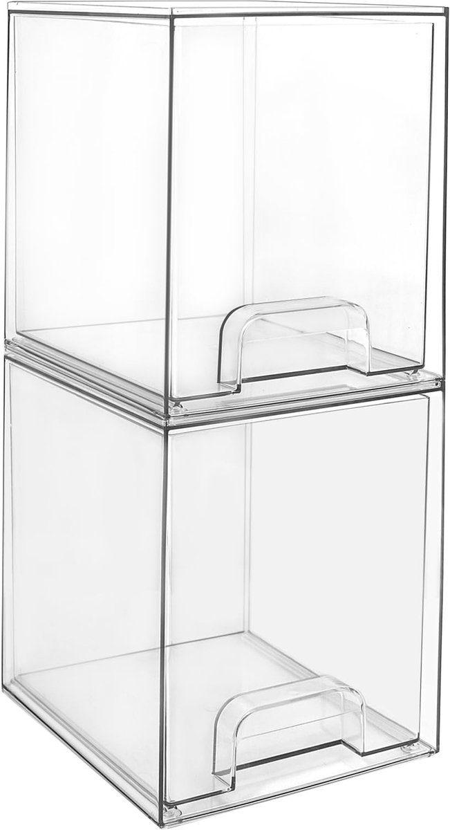 Omgoods - Stapelbare Makeup Organizer met Duidelijke Acryl Lade voor Cosmetica en Opberging