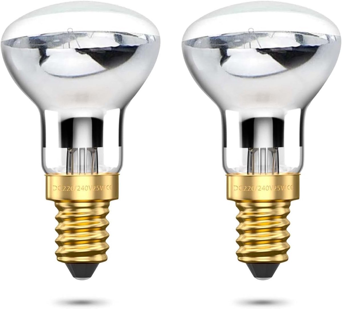 R39 E14 reflector lampen, 25w lava lamp 240V spot reflector lampen Edison E14 schroeffitting, warm wit 2400-2600k voor slaapkamer pendel armaturen (2 pack)