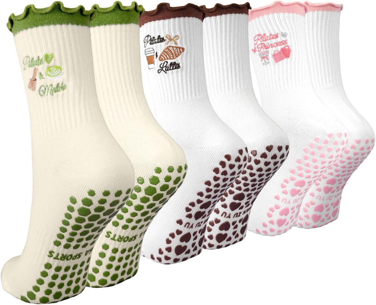 Sokken, grip dames, yoga stoppersokken, antislip sokken, reformer abs pilates sokken, met noppensokken, accessoires cadeau voor vrouwen yoga