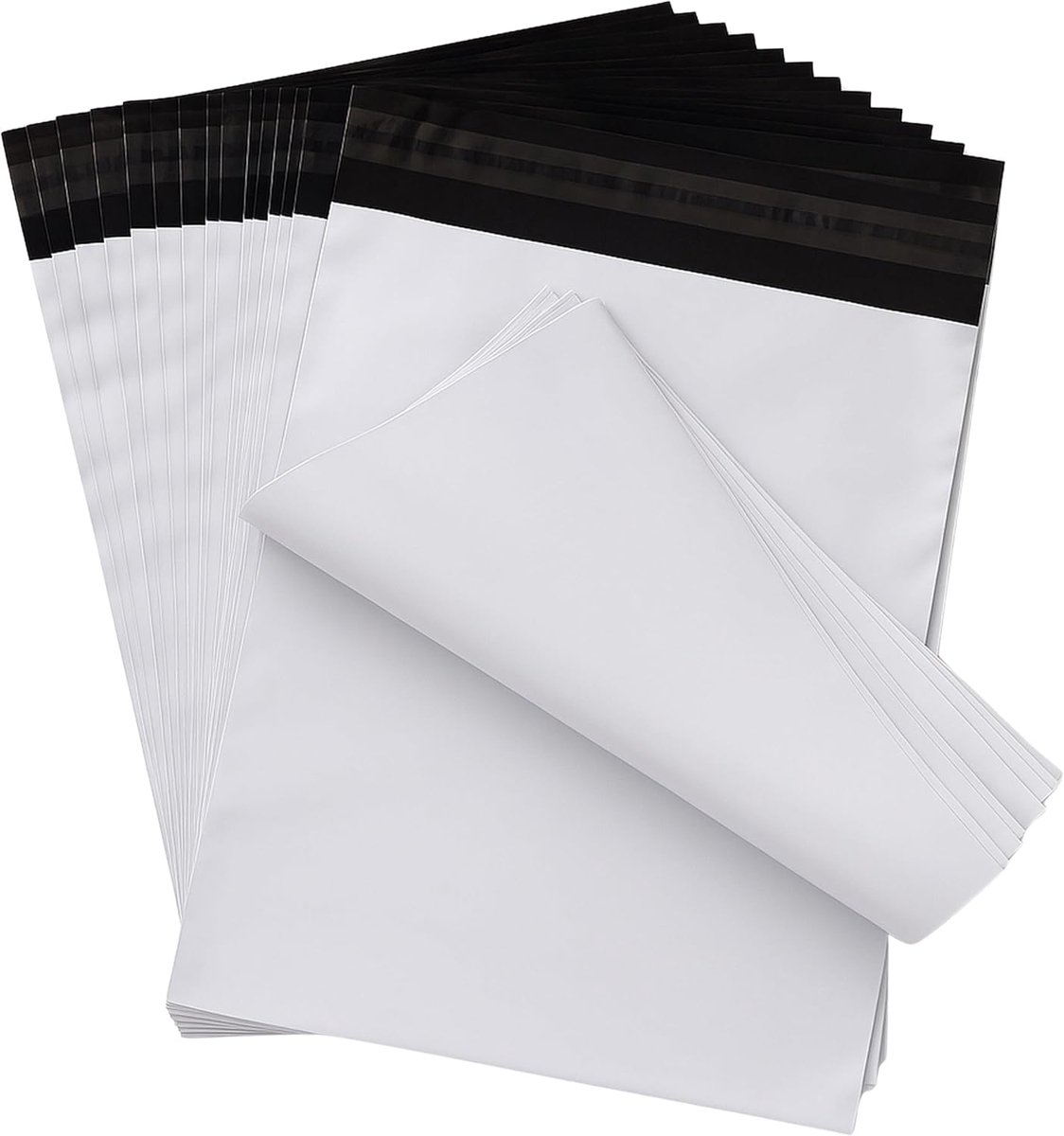 Verzendzakken 35x45 cm, zelfklevend en ondoorzichtig, folie-verzendzakken, poly mailer voor kleding – 50 stuks