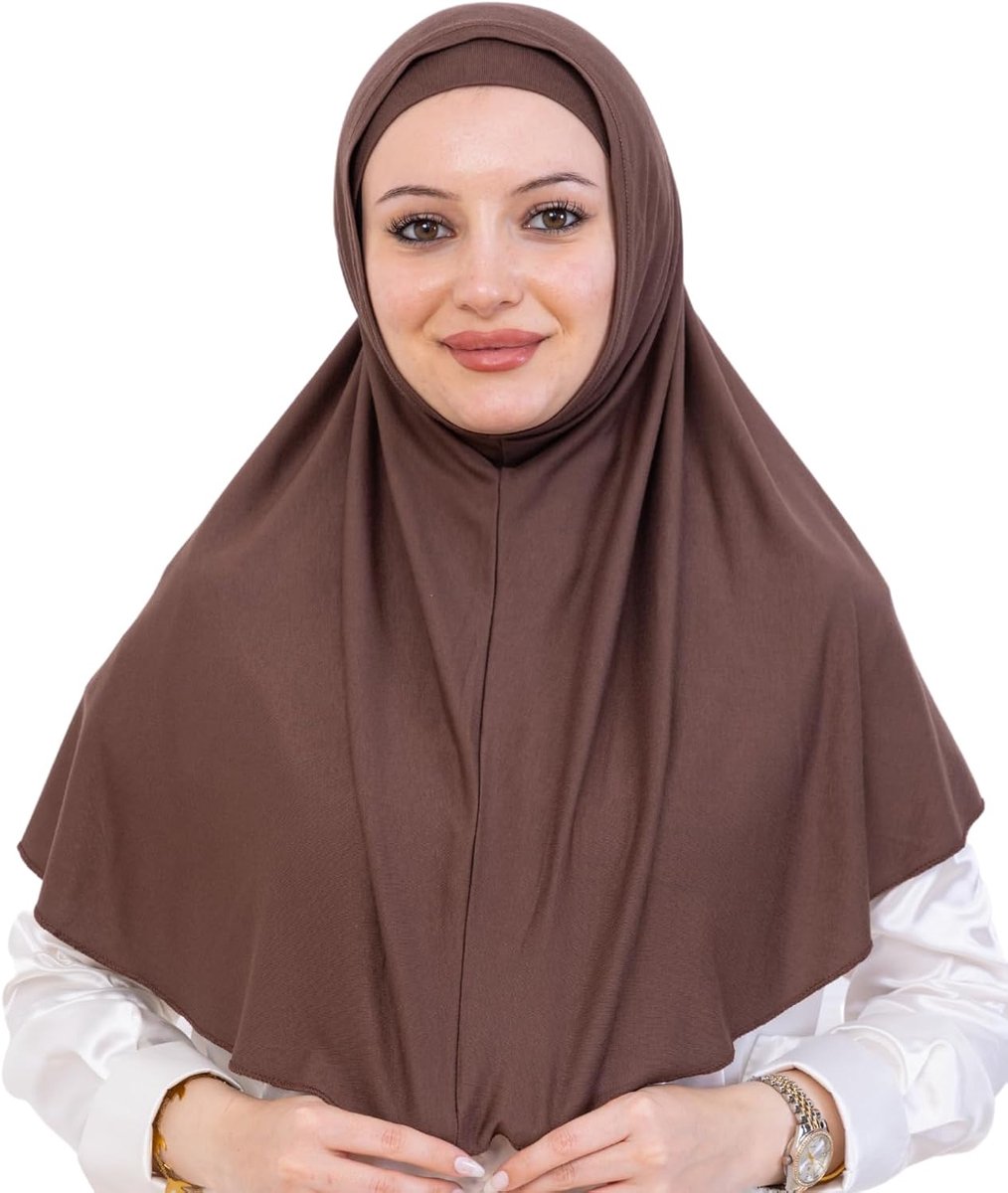 Onmiddellijke hijab voor dames, lange moslimsjaal, tulband en muts, Turkse islamitische kleding, gebedskleding voor abaya.