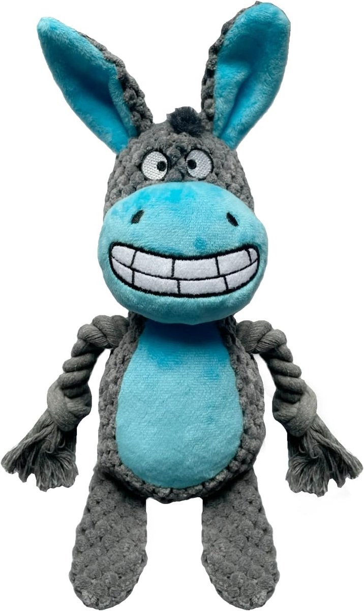 knuffeldier, touwtrekken, pluche hondenspeelgoed, onverwoestbaar hondenspeelgoed met kreukelpapier, interactief stabiel speelgoed, voor puppy's, kleine middelgrote honden