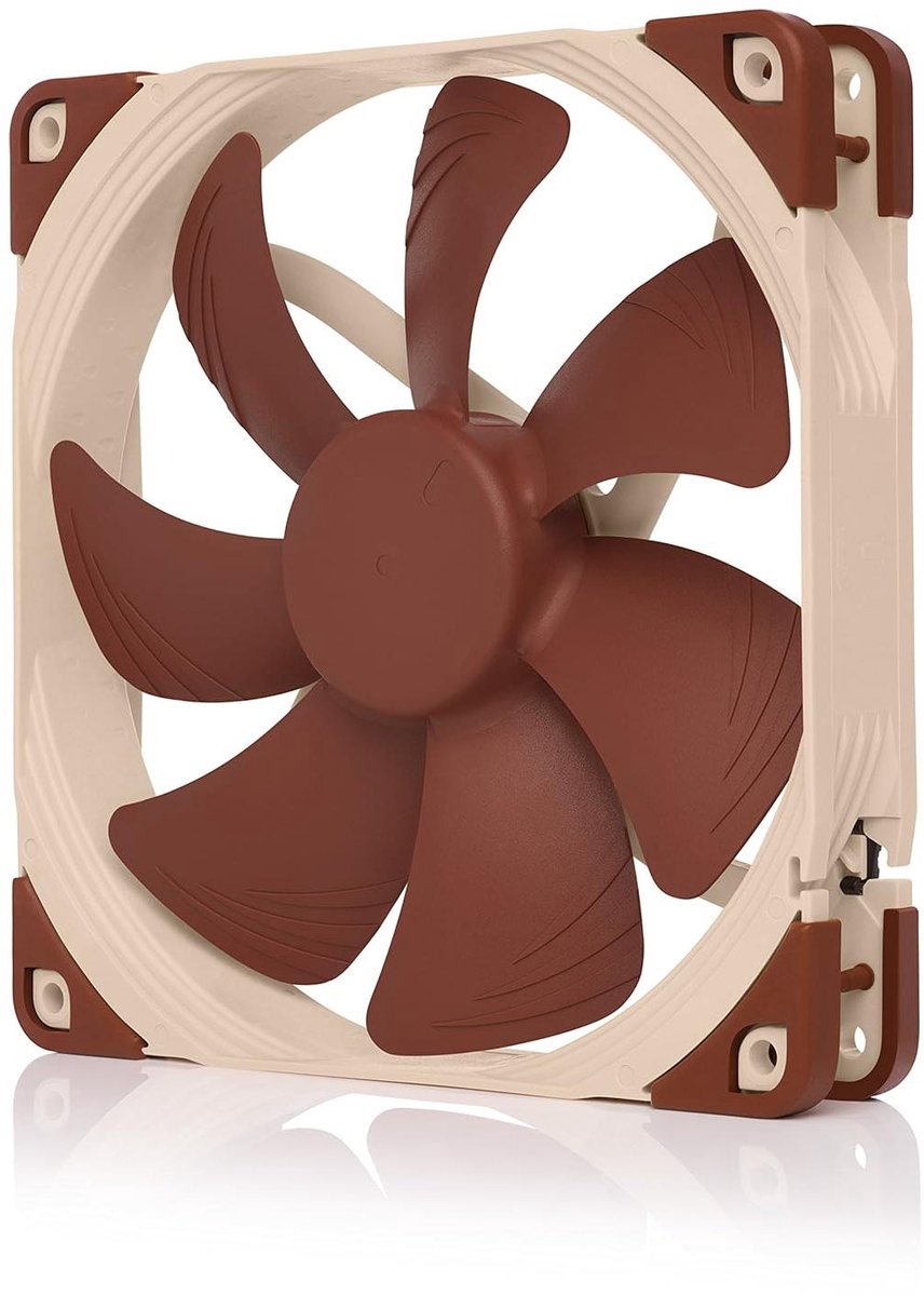 Ventilator Set - Stille Koeler - PC Koeling - 5 Stuks - 140mm - Bruin