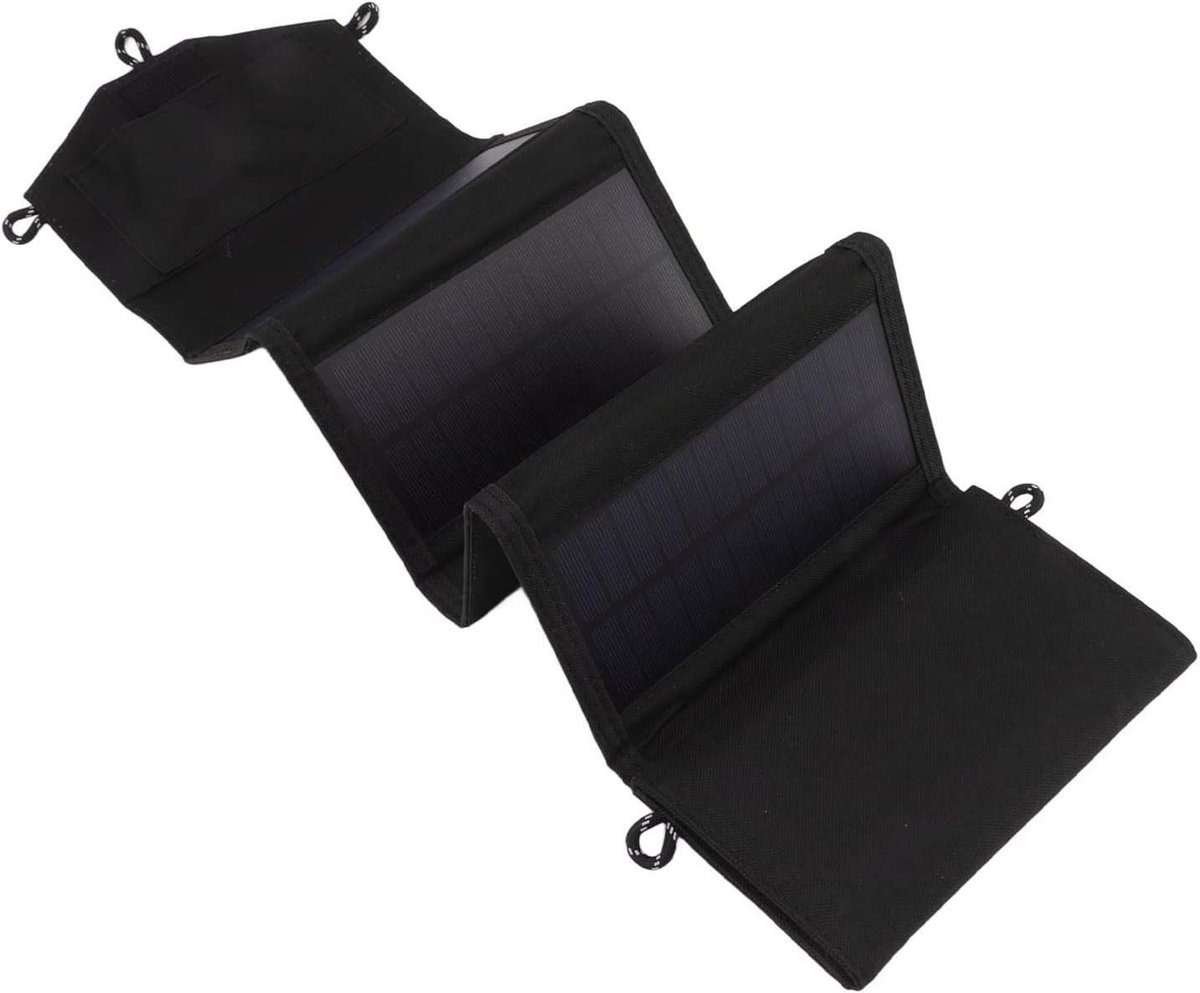Opvouwbare Zonnepaneel Tas - Zonnepaneel Lader - Buiten Opladen - Efficiënt Monokristallijn Silicium - 116 x 18.5 cm - Zwart